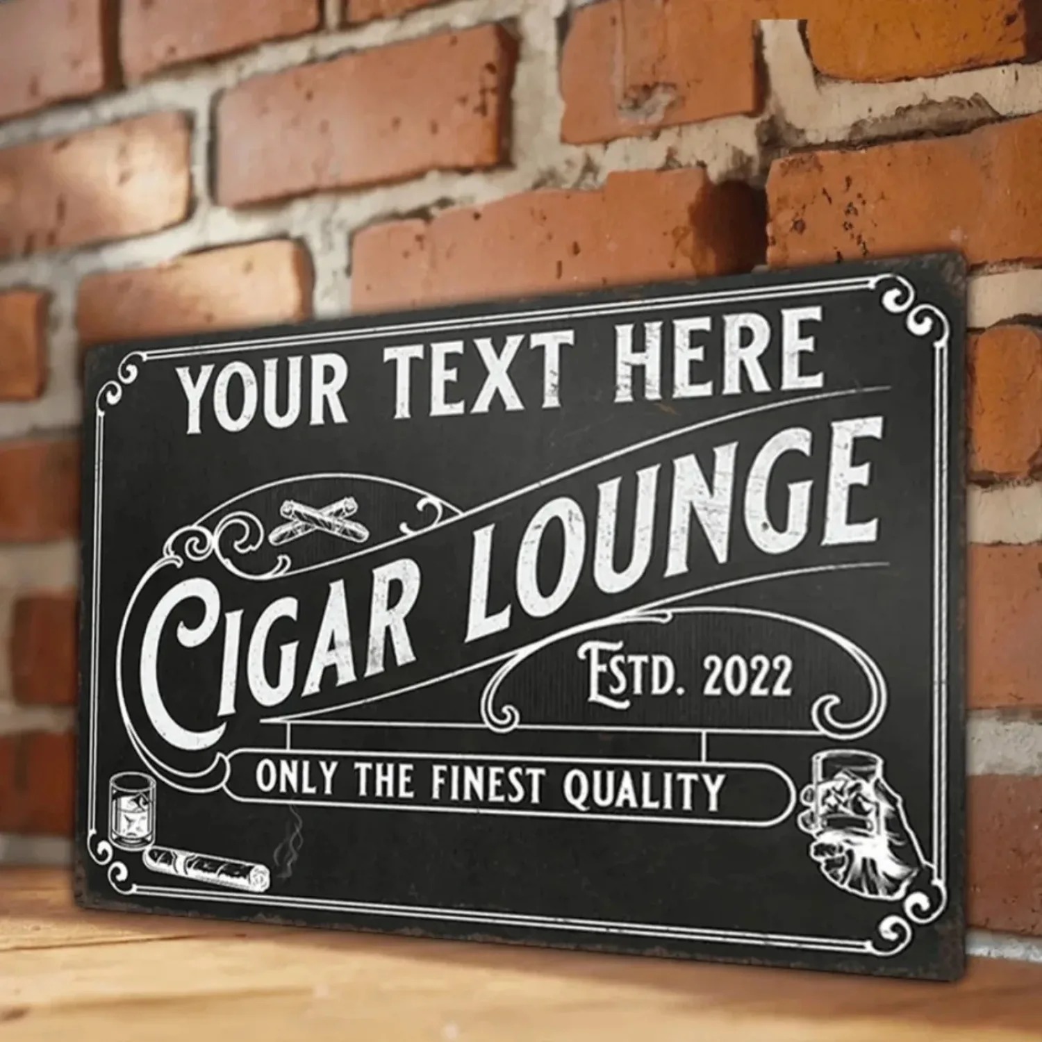 Home Bar Lounge - CIFbuy Алюминиевая табличка с надписью на