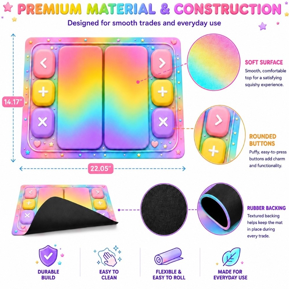 Круглые кнопки, игровой коврик – обзор и цена Bar Mat Rubber
